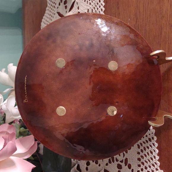 Brumm Enamel Bird Plate Signed Plate - Picture 3 of 4